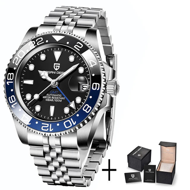 Montre Automatique Homme PAGANI DESIGN PD-1662 GMT Luxe