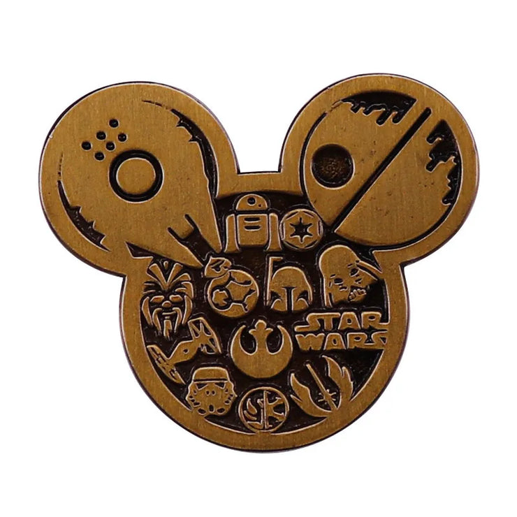 YQ556 Mickey Mouse Enamel Pin Funny Brooch Cartoons Badge for Bags Jeans Hoodies Denim Lapel Pin Jewelry Kids Best Gift- YQ556 Mickey Mouse Enamel Pin Funny Brooch Cartoons Badge pour sacs Jeans Hoodies Denim Lapel Jewelry Enfants Meilleur cadeau