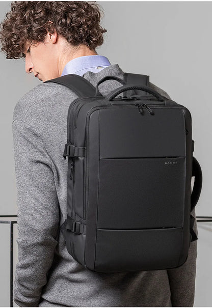 BANGE Travel Backpack Men Business Backpack School Expandable USB Bag Large Capacity 17.3 Laptop Waterproof Fashion Backpack.BANGE Travel Backpack Hommes Backpack School Sac USB Expansible Grande capacité 17,3 Laptop Waterproof Fashion Backpack.