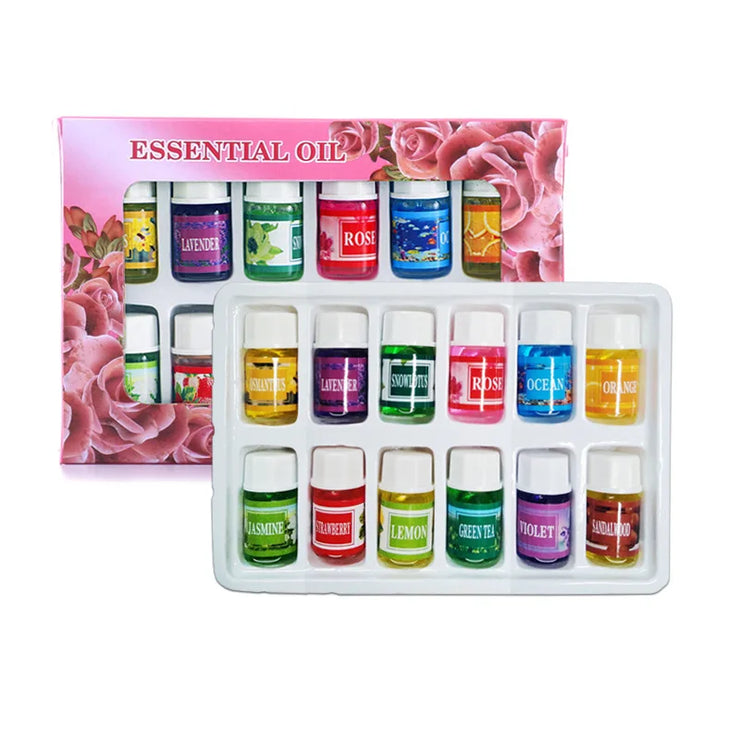 Lot 12PCS Huiles Essentielles 3ml Diffuseur & Parfum d’Air