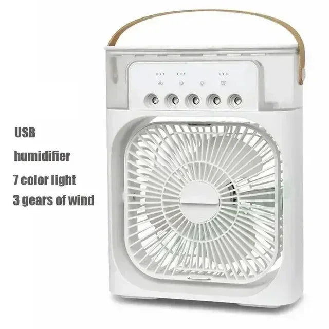 Mini Climatiseur 3en1 2025 Ventilateur Rafraîchisseur Humidificateur LED