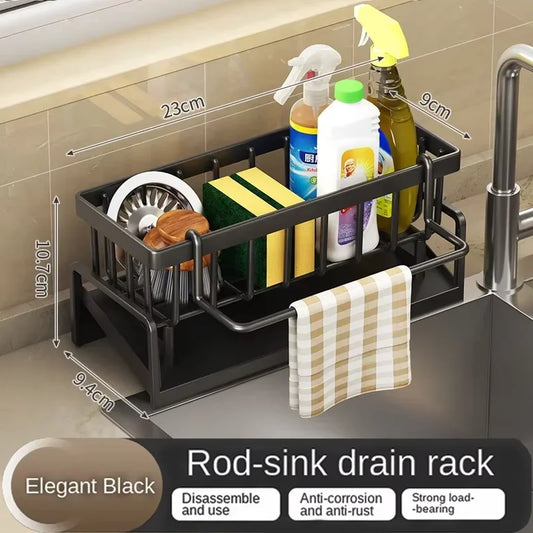 Rack Divine Utensil Sink Storage Rac Égouttoir de cuisine en forme de tête de dragon, support de rangement pour éponge, chiffon à vaisselle, ustensile divin, évier