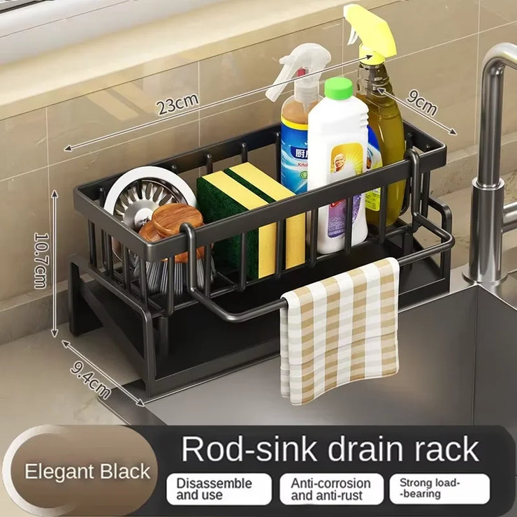 Rack Divine Utensil Sink Storage Rac Égouttoir de cuisine en forme de tête de dragon, support de rangement pour éponge, chiffon à vaisselle, ustensile divin, évier
