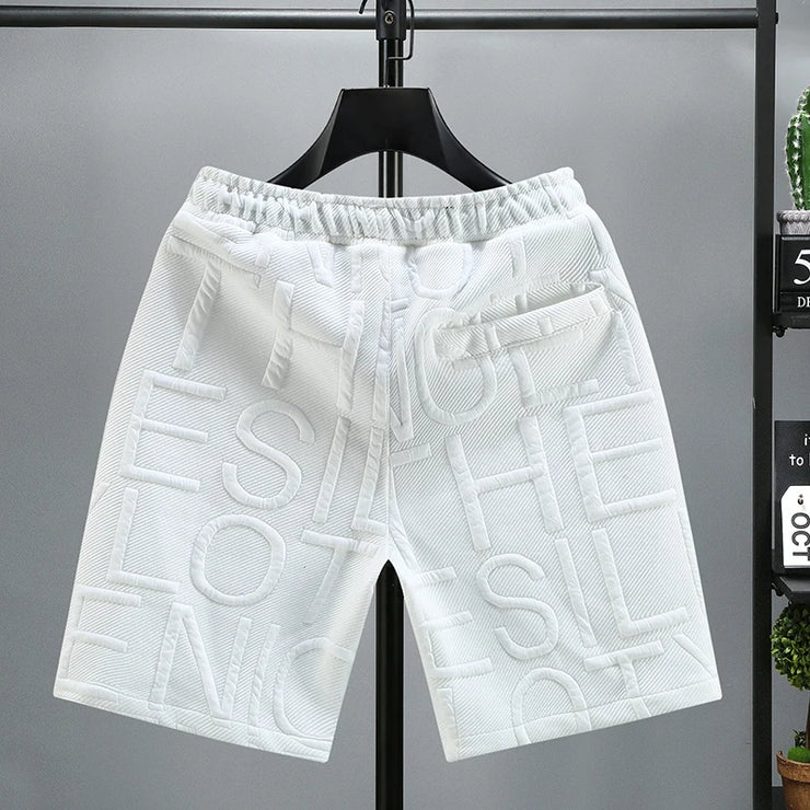 Short Homme Tricoté Confortable Taille Élastique Mode Été