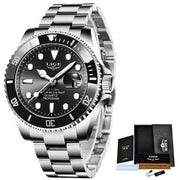 Montre Homme LIGE Luxe Étanche 30ATM Quartz