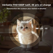 Magcubic Native 1080P 650 ANSI 4K Android 11 L018 Projecteur avec Auto Keystone Correction Focus Wifi6 BT5.2 Portable Movie Outdoor