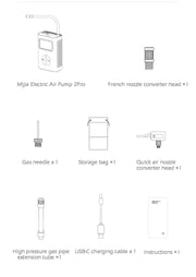 Xiaomi Mijia Air Pump 2Pro Portable Electric Air Compressor Mi Inflatable Treasure 150psi High Pressure Motorcycle Car Soccer.Xiaomi Mijia Air Pump 2Pro Compresseur d' air électrique portable Mi Trésor gonflable 150psi Haute pression Motorcycle Soccer