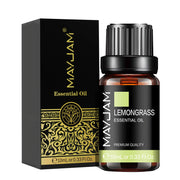 MAYJAM 10ML Essential Oil Lavender Jasmine Eucalyptus Vanilla Sandalwood Bergamot Rosemary Citronella Cinnamon Fragrance Oil.huile essentielle de lavande jasmin huile essentielle de lavande  huile de parfum de bergamote  huile de parfum de bergamote  🍋