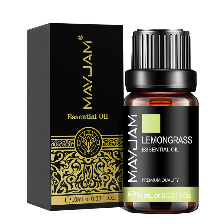 MAYJAM 10ML Essential Oil Lavender Jasmine Eucalyptus Vanilla Sandalwood Bergamot Rosemary Citronella Cinnamon Fragrance Oil.huile essentielle de lavande jasmin huile essentielle de lavande  huile de parfum de bergamote  huile de parfum de bergamote  🍋