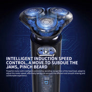 Xiaomi Mijia Men's Electric Shaver S301 Beard Trimmer Machine Shaving Portable Flex Razor IPX7 Washable Trimer Ceramic Blade.Xiaomi Mijia rasoir électrique pour hommes S301 Machine à tondeuse à rasage portable Flex Razor IPX7 Lame céramique lavable.