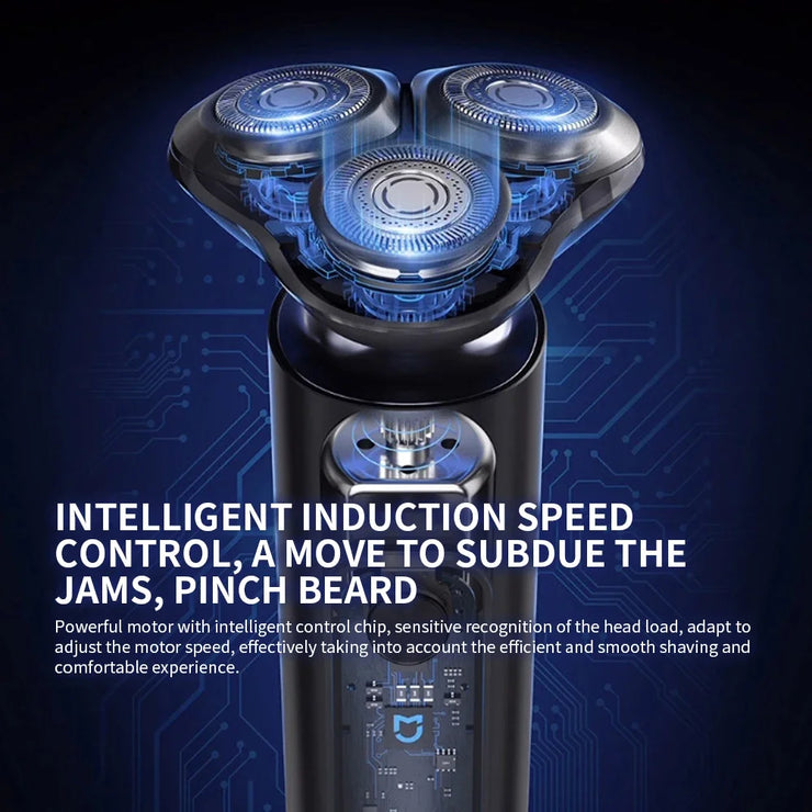 Xiaomi Mijia Men's Electric Shaver S301 Beard Trimmer Machine Shaving Portable Flex Razor IPX7 Washable Trimer Ceramic Blade.Xiaomi Mijia rasoir électrique pour hommes S301 Machine à tondeuse à rasage portable Flex Razor IPX7 Lame céramique lavable.