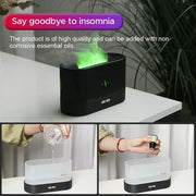 Kinscoter Aroma Diffuser Air Humidifier Ultrasonic Cool Mist Maker Fogger Led Essential Oil Flame Lamp Difusor.Kinscoter Aroma Diffuser Humidificateur d' air Ultrasonic Cool Mist Maker Fogger Fogger Lamp Lamp Difusor.