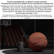 Xiaomi Mijia Portable Electric Air Compressor 2/2D, Air Pump 2, Smart Digital Tire Pressure Detection Inflator For Car, Bicycle.Xiaomi Mijia Compresseur d'air électrique portable 2/2D, pompe à air 2, gonfleur numérique intelligent de détection de pression