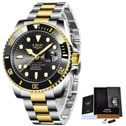 Montre Homme LIGE Luxe Étanche 30ATM Quartz