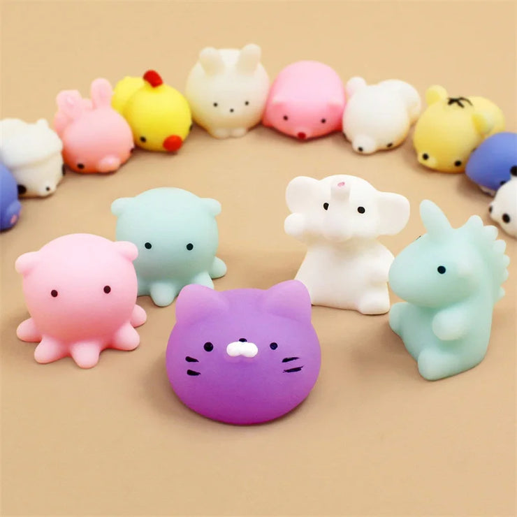 50 Pcs Jouets Mochi Squishy Anti-Stress pour Enfants