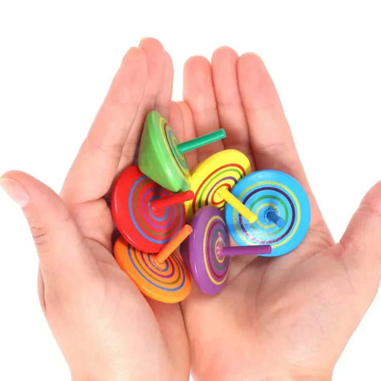 Toupies en Bois Amusantes Lot 10 à 30 pcs Jouets Enfant