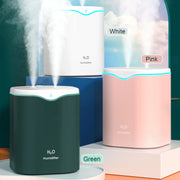 Humidificateur Portable 2L Double Jet LED Silencieux