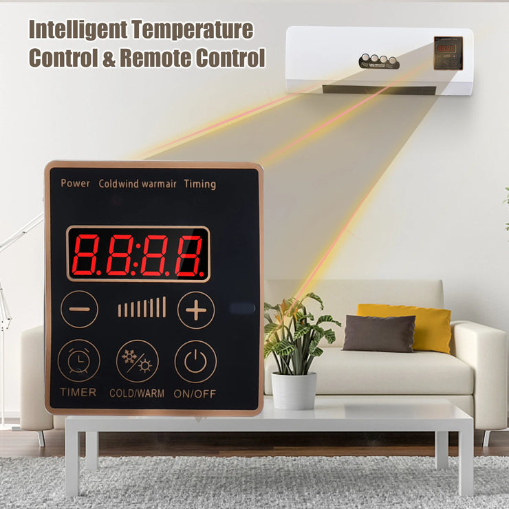 Climatiseur Chauffage Portable 2-en-1 Froid & Chaud avec Télécommande