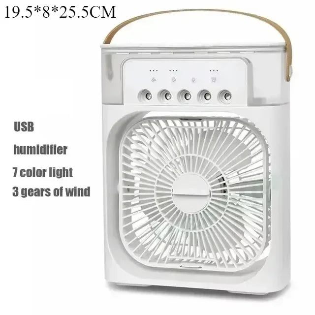 Mini Climatiseur 3en1 2025 Ventilateur Rafraîchisseur Humidificateur LED