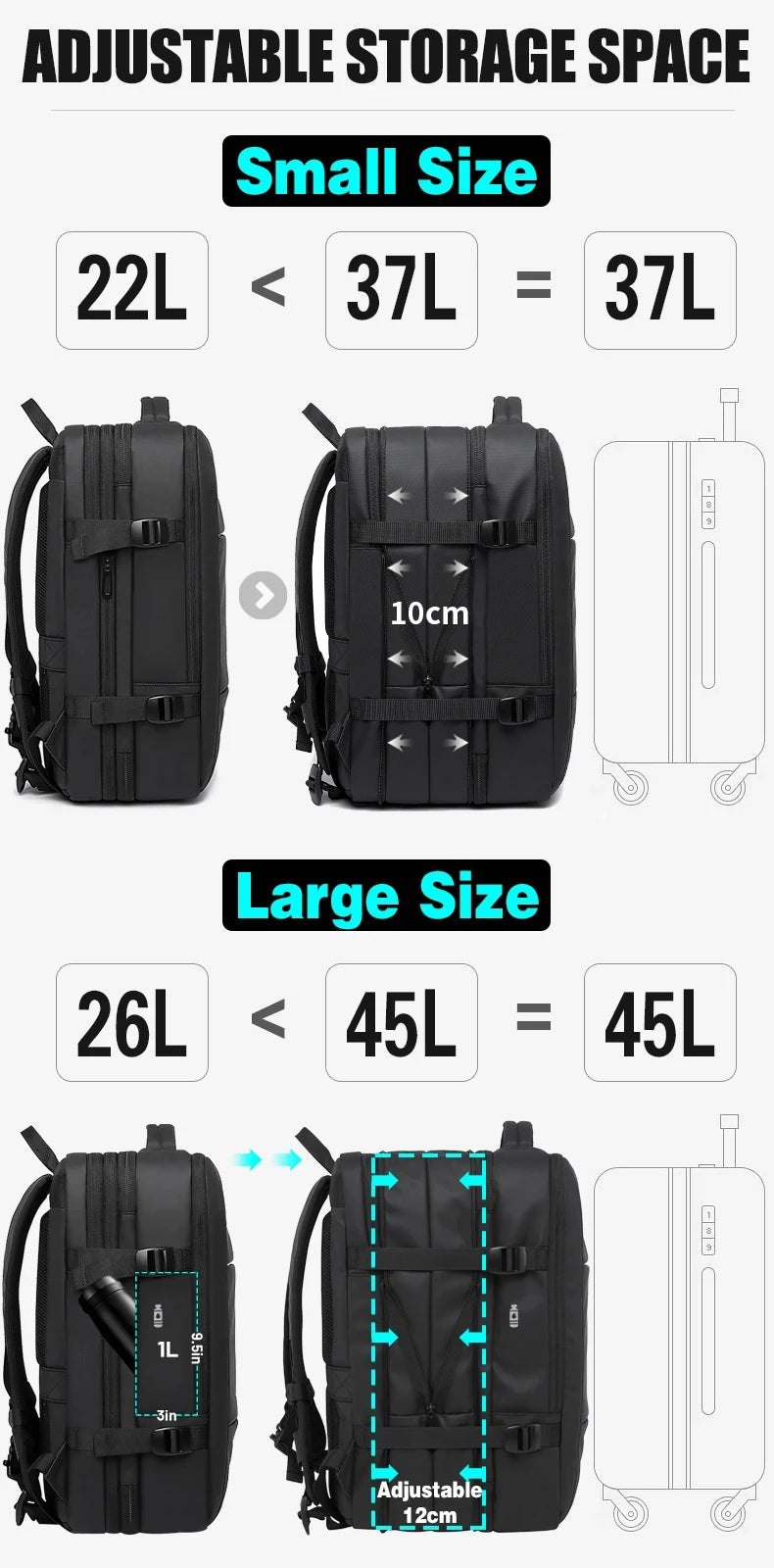 BANGE Travel Backpack Men Business Backpack School Expandable USB Bag Large Capacity 17.3 Laptop Waterproof Fashion Backpack.BANGE Travel Backpack Hommes Backpack School Sac USB Expansible Grande capacité 17,3 Laptop Waterproof Fashion Backpack.