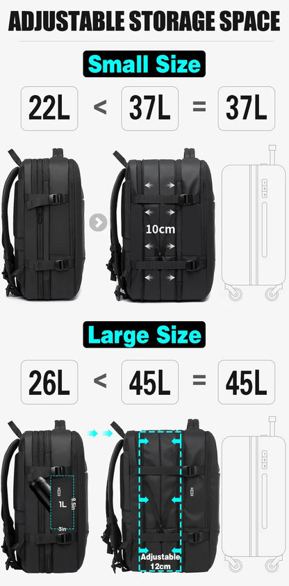 BANGE Travel Backpack Men Business Backpack School Expandable USB Bag Large Capacity 17.3 Laptop Waterproof Fashion Backpack.BANGE Travel Backpack Hommes Backpack School Sac USB Expansible Grande capacité 17,3 Laptop Waterproof Fashion Backpack.