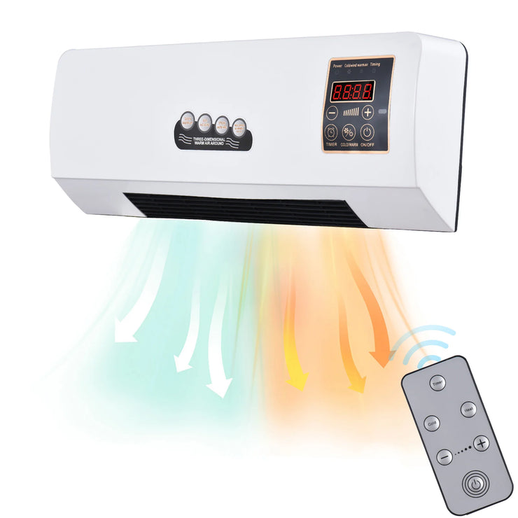 Climatiseur Portable 2en1 Chauffage & Refroidissement avec Télécommande