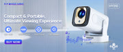 Magcubic Projector HY300 Pro 4K Android 11 Dual Wifi6 260ANSI Allwinner H713 BT5.0 1080P 1280*720P Home Cinema Outdoor Projetor.Projecteur de chargeur HY300 Pro 4K Android 11 Dual Wifi6 260ANSI Allwinner H713 BT5.0 1080P 1280*720P Home Cinema Outdoor Proj