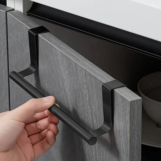 Towel Rod Steel Metal Wire Over Cabinet Towel Rack Storage Organizer Bathroom Door Hanging Towel Rack Punch-free Rag Hanger.Towel Rod Steel Metal Wire Over Cabinet Towel Rack Storage Organisateur Salle de bain porte porte pendaison torchon Rag Hanger.