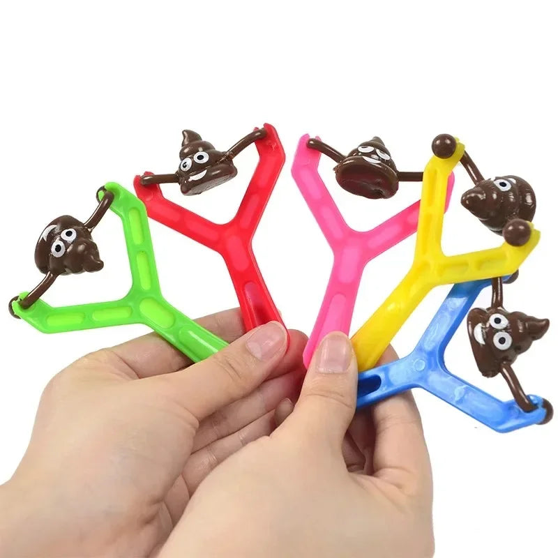 12PC Funny Poo Launcher Tricky Slingshot Children Toys Kids Birthday Party Gifts Wedding Gifts For Guests Christmas Party Favors. 12PC Funny Poo Launcher Tricky Slingshot Children Toys Kids Birthday Party Cadeaux de mariage pour les invités Fête de Noël