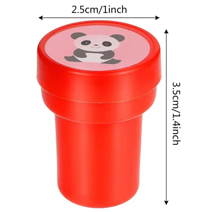10pcs Assorted Stamps pour enfants Self-ink Stamps Enfants Stamps Smiley Face Sealbooking Diy Painting Photo Album Decor