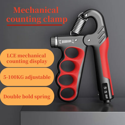 5-100kg Grip Strength Gym Wrist Expander Hand Strengthener Adjustable Muscle Recovery Fitness Hand Strength Exercise.5-100kg Force Gym Wrist Expander Renforceur de main Récupération musculaire réglable Fitness Exercice de force de main.