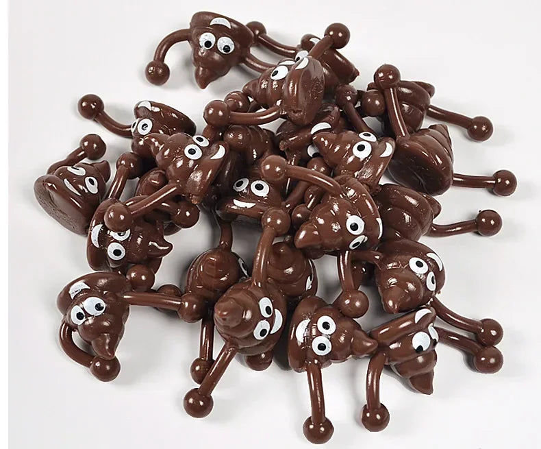 12PC Funny Poo Launcher Tricky Slingshot Children Toys Kids Birthday Party Gifts Wedding Gifts For Guests Christmas Party Favors. 12PC Funny Poo Launcher Tricky Slingshot Children Toys Kids Birthday Party Cadeaux de mariage pour les invités Fête de Noël