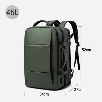 BANGE Travel Backpack Men Business Backpack School Expandable USB Bag Large Capacity 17.3 Laptop Waterproof Fashion Backpack.BANGE Travel Backpack Hommes Backpack School Sac USB Expansible Grande capacité 17,3 Laptop Waterproof Fashion Backpack.