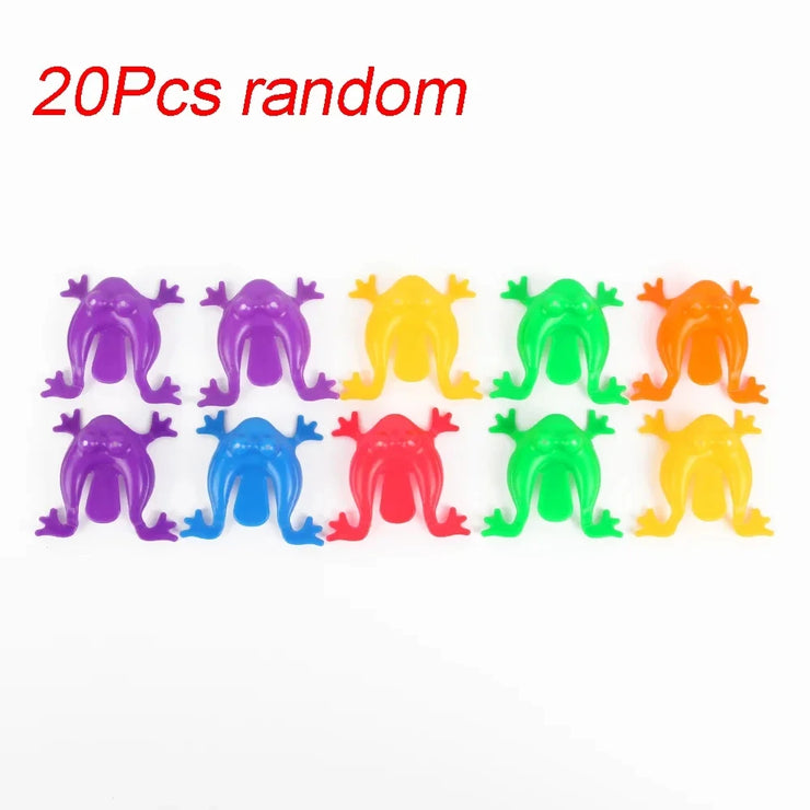 1-20 pcs Jouet Grenouille Sautante Anti-Stress & Fête Enfants