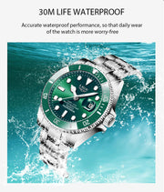 Montre Homme LIGE Luxe Étanche 30ATM Quartz