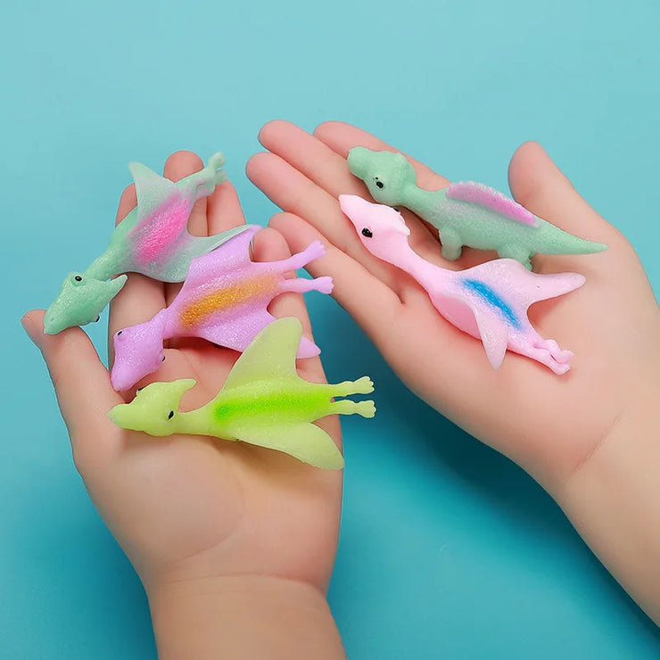 Lot 10 Dinosaures Catapulte à Doigt Jouets Amusants Enfant