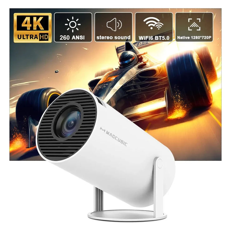 Magcubic Projector HY300 Pro 4K Android 11 Dual Wifi6 260ANSI Allwinner H713 BT5.0 1080P 1280*720P Home Cinema Outdoor Projetor.Projecteur de chargeur HY300 Pro 4K Android 11 Dual Wifi6 260ANSI Allwinner H713 BT5.0 1080P 1280*720P Home Cinema Outdoor Proj