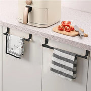 Towel Rod Steel Metal Wire Over Cabinet Towel Rack Storage Organizer Bathroom Door Hanging Towel Rack Punch-free Rag Hanger.Towel Rod Steel Metal Wire Over Cabinet Towel Rack Storage Organisateur Salle de bain porte porte pendaison torchon Rag Hanger.