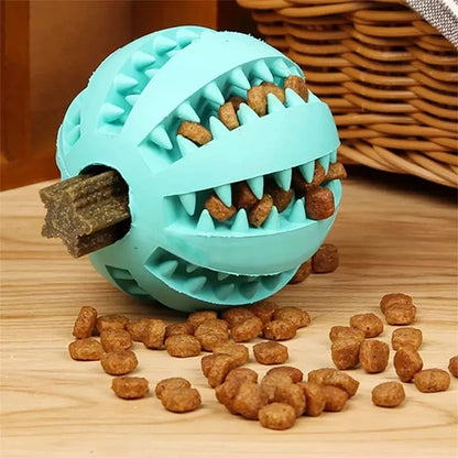 Balles en caoutchouc interactives Puppy Toys Pet Toys Pet Tooth Cleaning Ball Cats Pets Food Treat Feeder Silicon Balls Toy