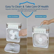 Climatiseur Mini 3en1 Ventilateur Rafraîchisseur Humidificateur LED