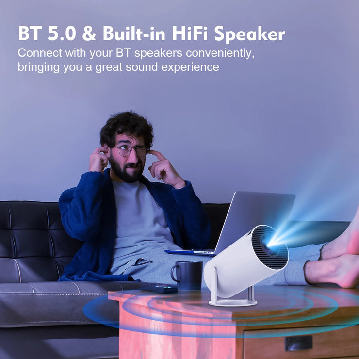 Magcubic Projector HY300 Pro 4K Android 11 Dual Wifi6 260ANSI Allwinner H713 BT5.0 1080P 1280*720P Home Cinema Outdoor Projetor.Projecteur de chargeur HY300 Pro 4K Android 11 Dual Wifi6 260ANSI Allwinner H713 BT5.0 1080P 1280*720P Home Cinema Outdoor Proj