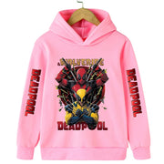 Deadpool & Wolverine Children Hoodies Girl Boy Kids Pullover Autumn Winter Clothing Cartoons Casual Clothes Kid Tops Sweatshirts