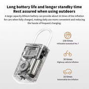 Xiaomi Mijia Portable Air Compressor 2 Pro Digital Tire Inflator Electric Air Pump With LED Lamp for Car Motorcycles Bicycles.Xiaomi Mijia Air Compressor 2 Pro Digital Tire Inflator Pompe à air électrique avec lampe LED pour motos