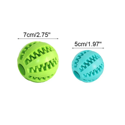 Balles en caoutchouc interactives Puppy Toys Pet Toys Pet Tooth Cleaning Ball Cats Pets Food Treat Feeder Silicon Balls Toy