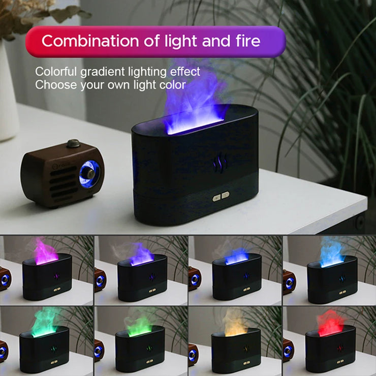 Kinscoter Aroma Diffuser Air Humidifier Ultrasonic Cool Mist Maker Fogger Led Essential Oil Flame Lamp Difusor.Kinscoter Aroma Diffuser Humidificateur d' air Ultrasonic Cool Mist Maker Fogger Fogger Lamp Lamp Difusor.
