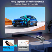 DITONG HY300 Plus HD Projector portatil 4K 1280x720P Android  LED Video Home Theater Cinema Phone mini Proyector Movie HY300 pro.DITONG HY300 Plus Projeteur HD portatil 4K 1280x720P Android LED Vidéo Home cinéma cinéma Mini Téléphone Proyector Movie HY300