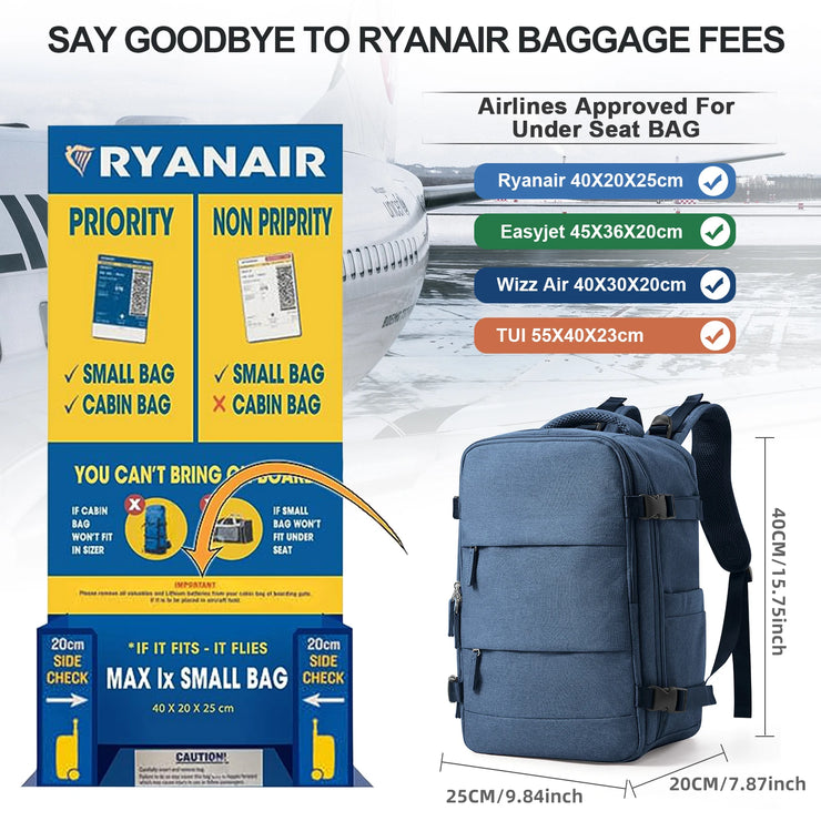 Sac à Dos Cabine Ryanair Voyage & Ordinateur
