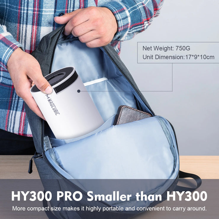 Magcubic Projector HY300 Pro 4K Android 11 Dual Wifi6 260ANSI Allwinner H713 BT5.0 1080P 1280*720P Home Cinema Outdoor Projetor.Projecteur de chargeur HY300 Pro 4K Android 11 Dual Wifi6 260ANSI Allwinner H713 BT5.0 1080P 1280*720P Home Cinema Outdoor Proj