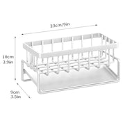 Kitchen Sink Drain Rack Organizer Sponge Storage Faucet Holder Soap Drainer Dishcloth Towel Rack Kitchen Sink Organizer. Organisateur de rangement d'éponge .
