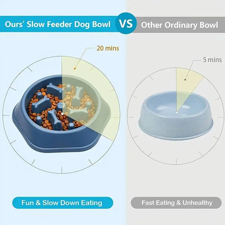 Gamelle Anti-Glouton Chien Antidérapante Slow Feeder